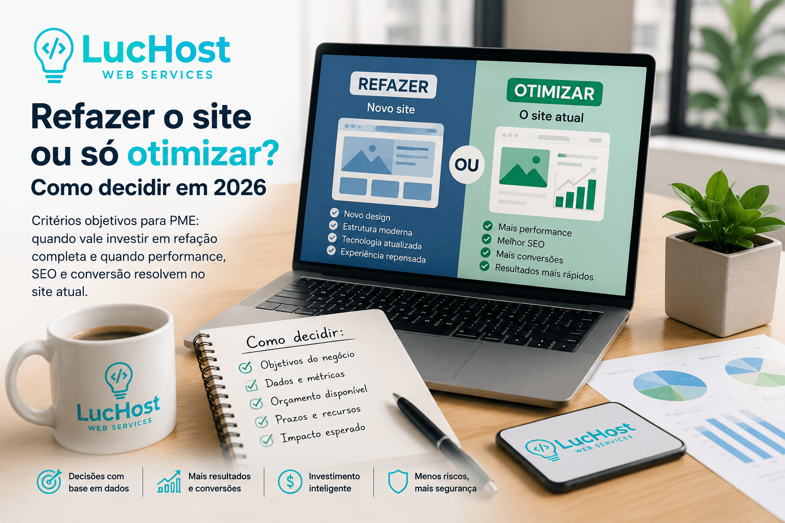 Refazer o site ou só otimizar? Como decidir em 2026